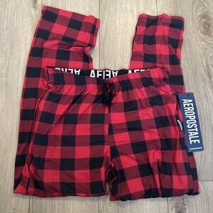 Aeropostale Lounge Men's Aero Pockets Pajama Pants Buffalo Plaid Small 32-34